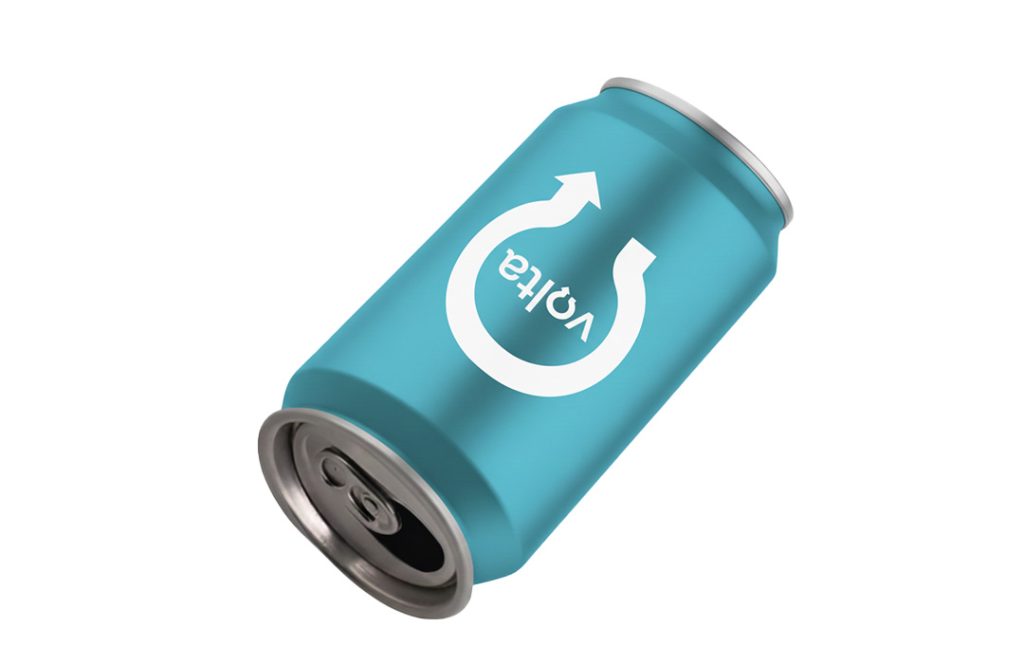 Embalagem de bebida com c&oacute;digo de devolu&ccedil;&atilde;o do sistema Volta